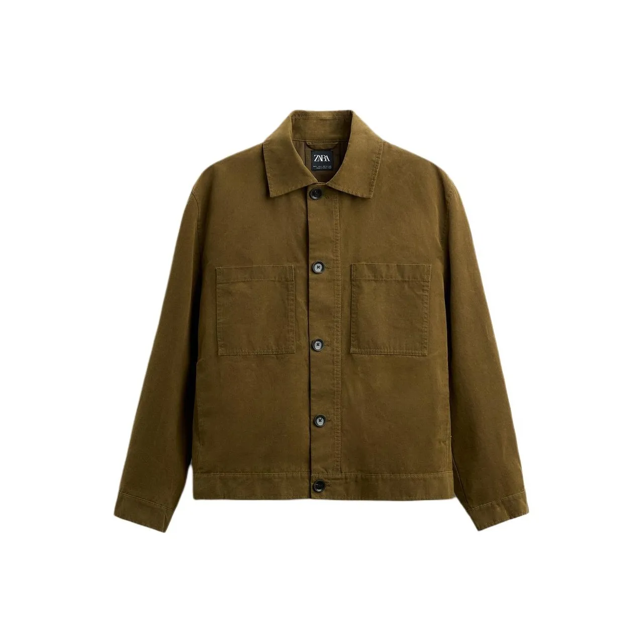 ZARA Jackets & Coats Men's Yellow Green