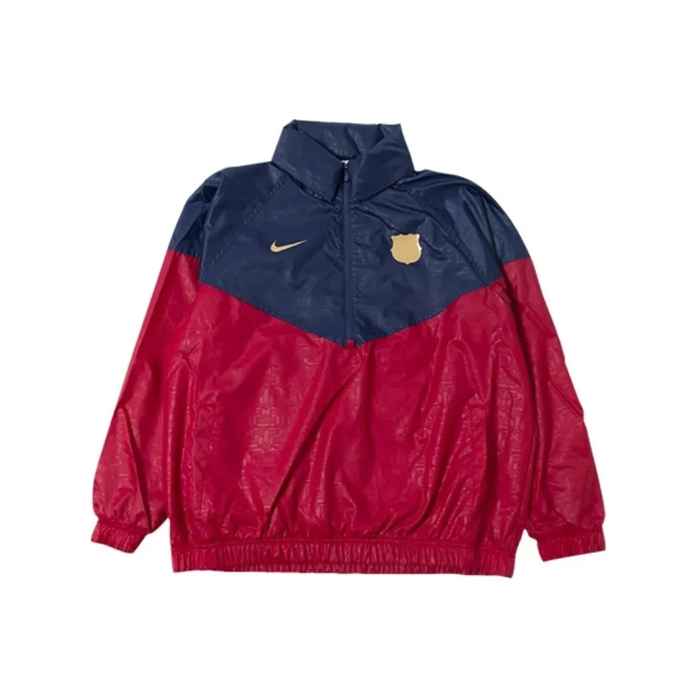 nike FC Куртки Пальто Мужской Благородный Красный Полночь Морской Синий Клуб Золотой