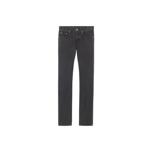 SAINT LAURENT Серые Мужские Джинсы