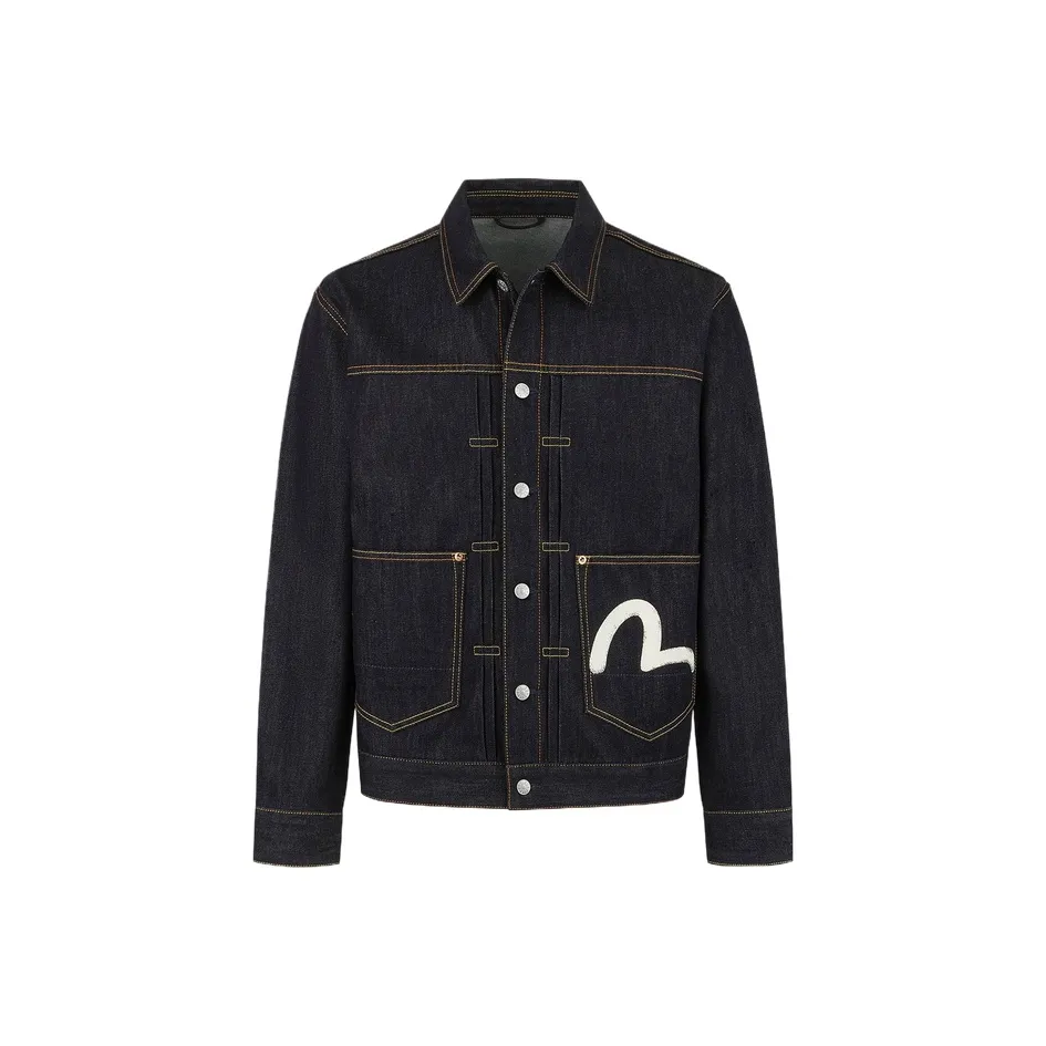 EVISU Куртки и Пальто Мужские Джинсовый Синий