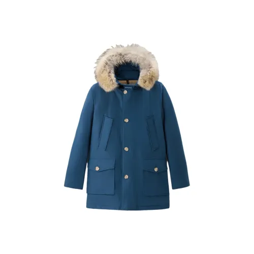 WOOLRICH Синий Мужские пуховики