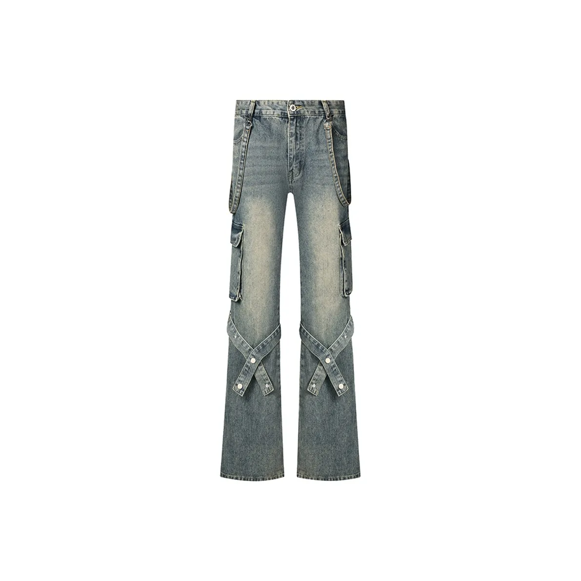 COOLALPACA Jeans Unisex Vintage Blue