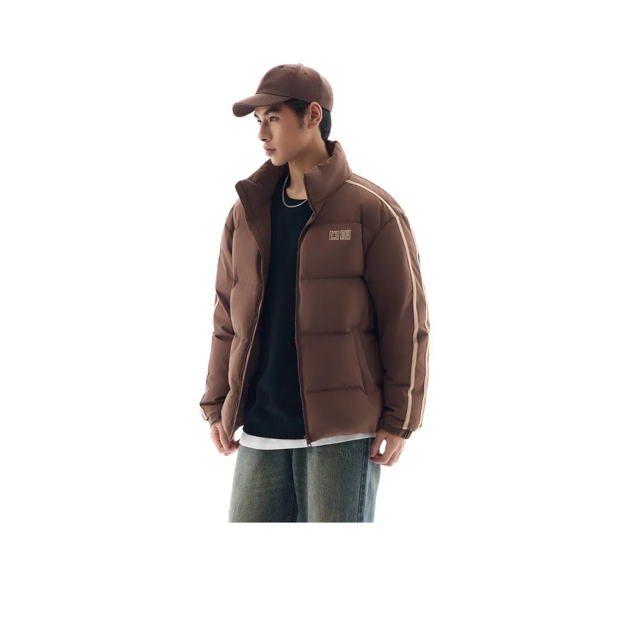 ANTA Life Collection Down Jackets Men Caramel Khaki