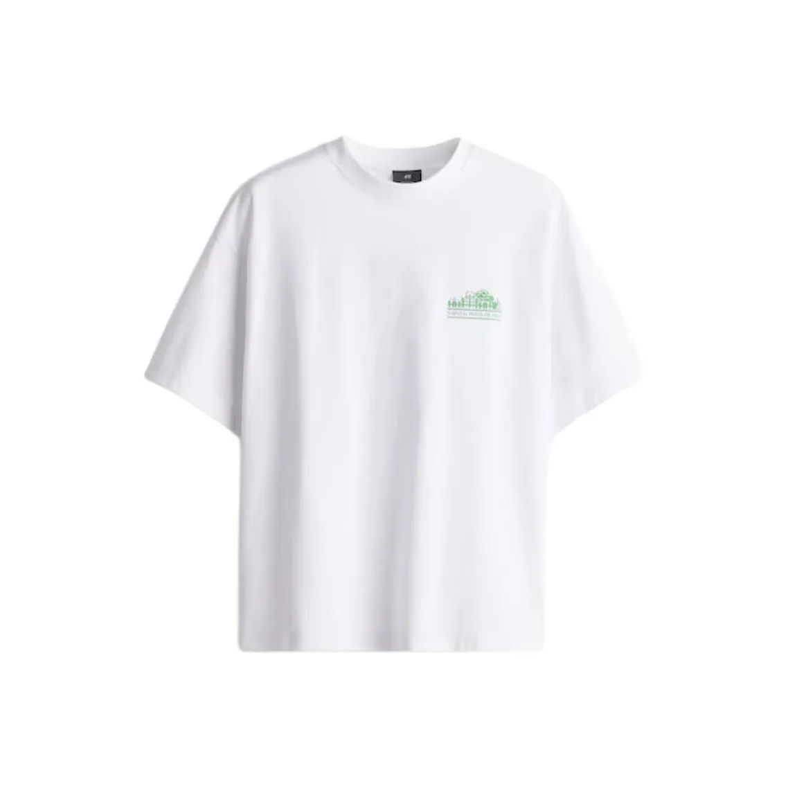 H&M Белые Мужские T-рубашки