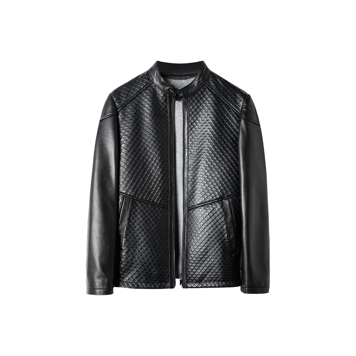 FORTEI Leather Jacket Men's Black