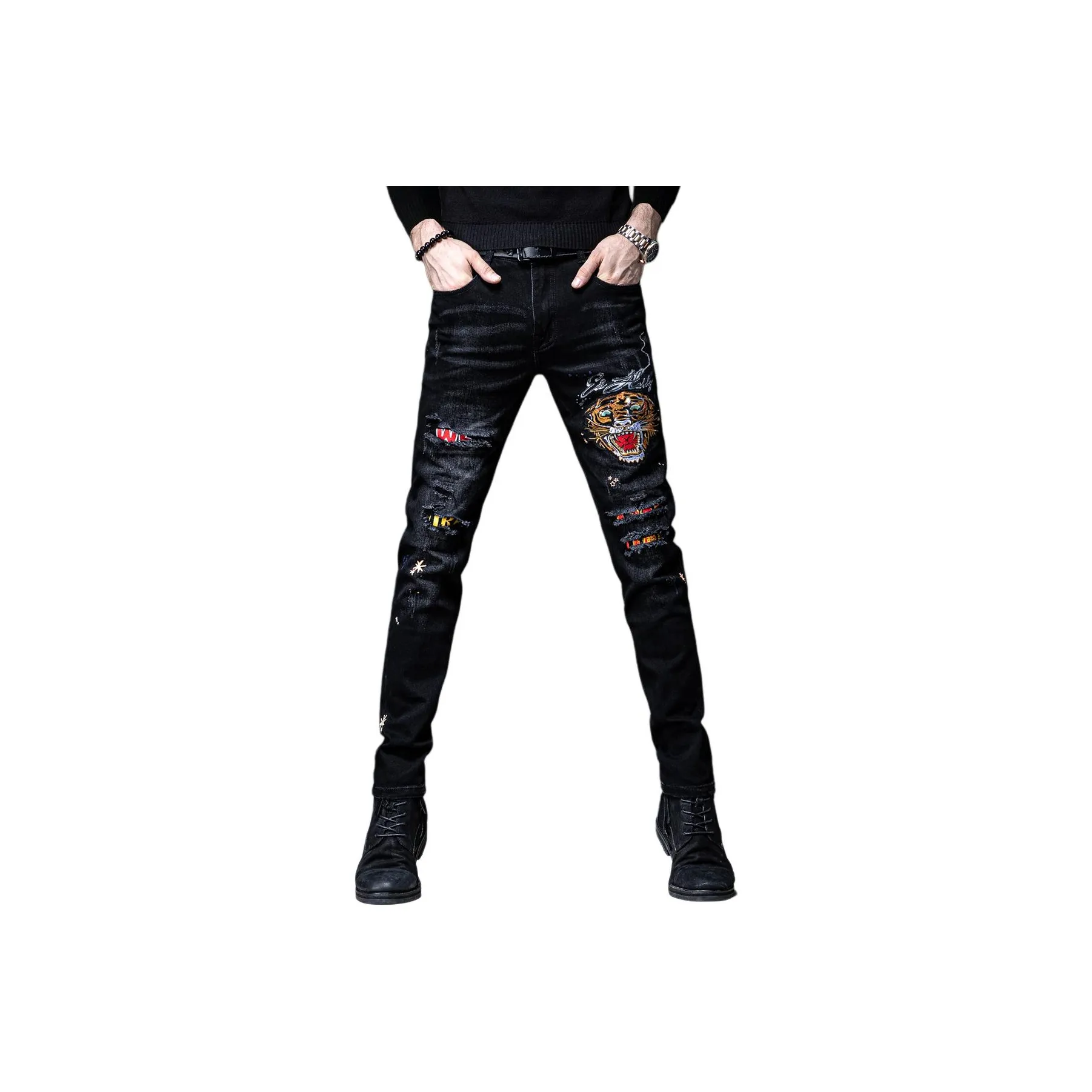 GUISE Черные Унисекс Джинсы