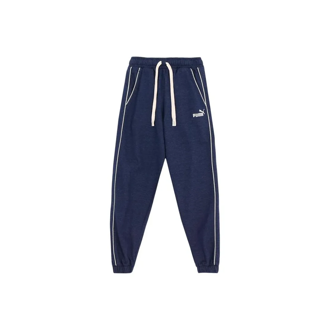 PUMA Knitted Sweatpants Retro Sports Pants Men's Navy Blue