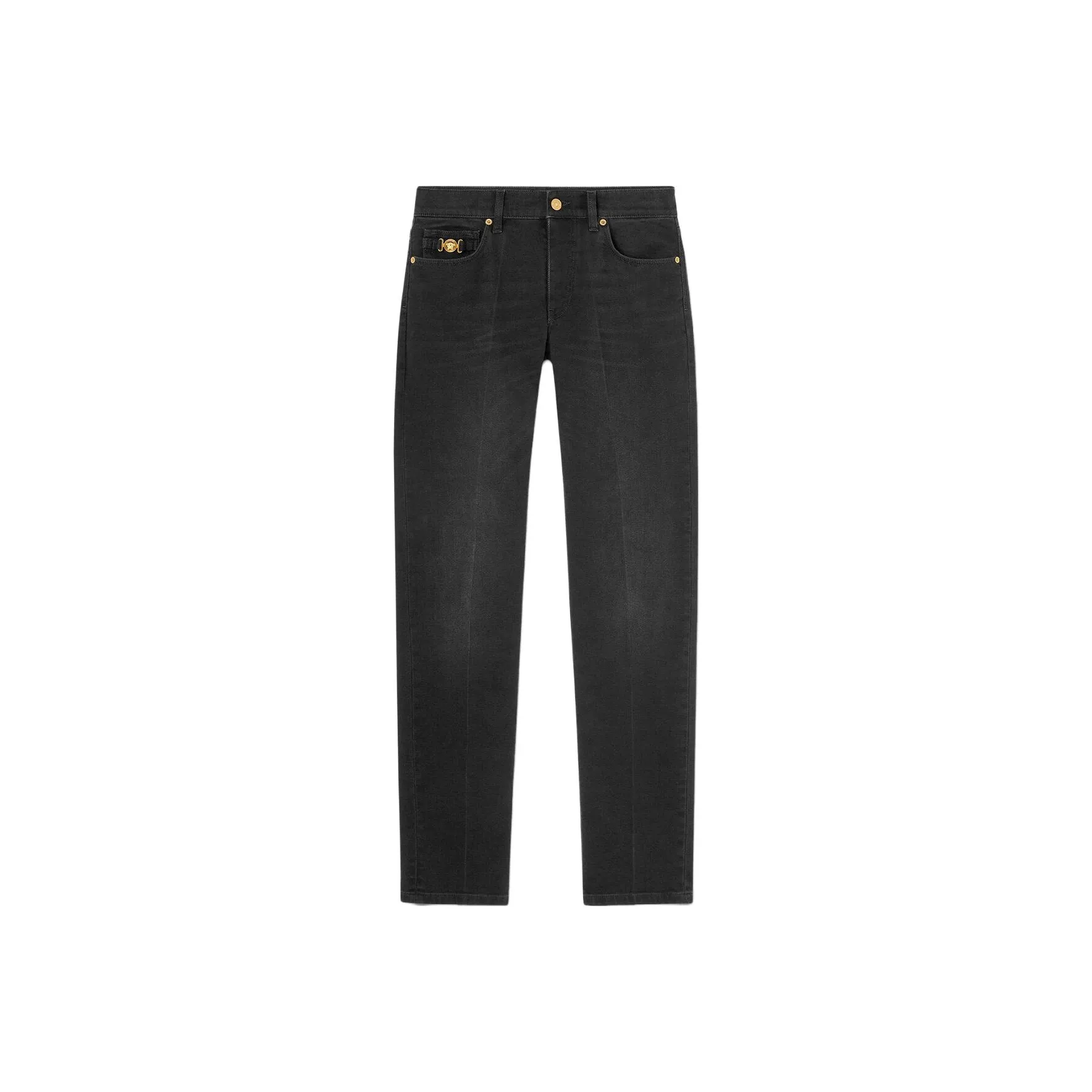 VERSACE Medusa Head Embellished Slim Fit Jeans