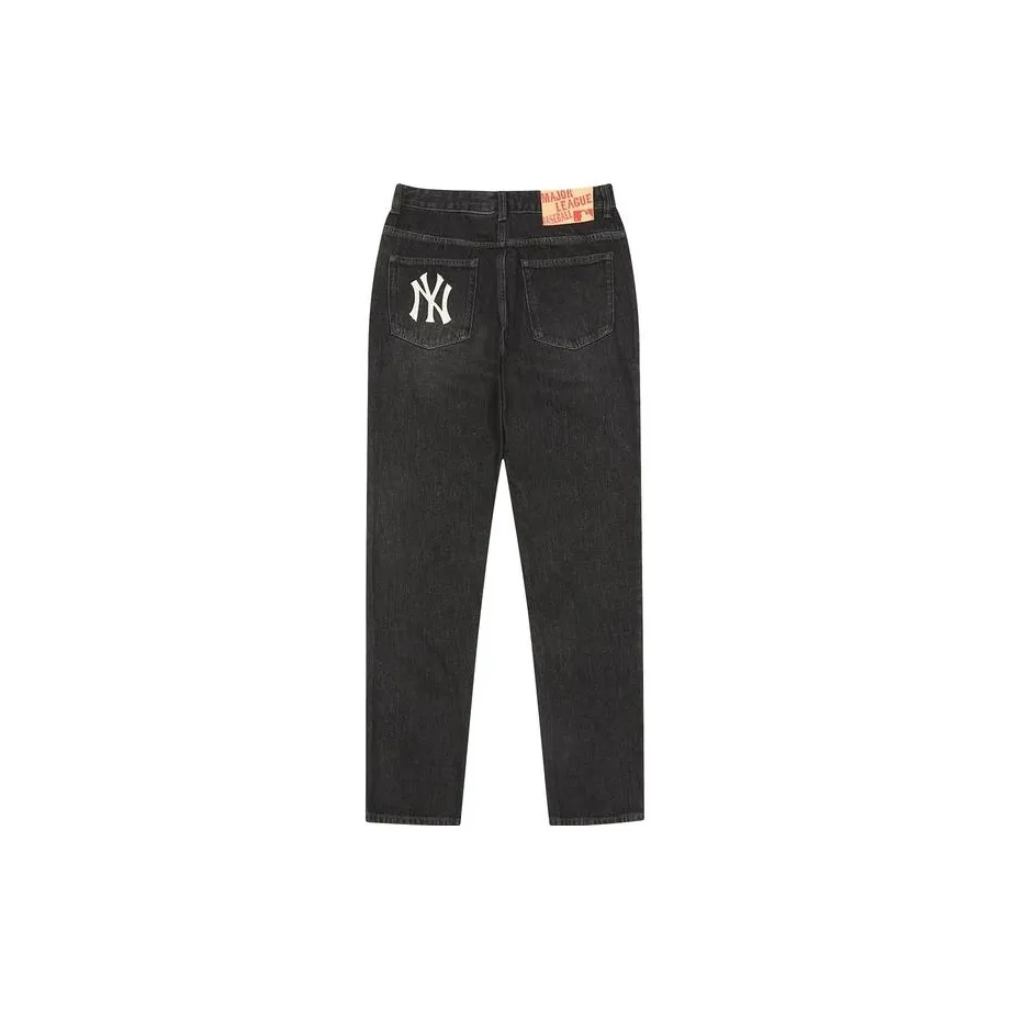 Mlb Base Logo New York Yankees Jeans Men's Black