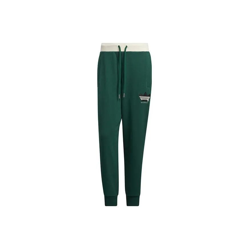 Adidas Originals Knitted Sports Pants Men's Army Green