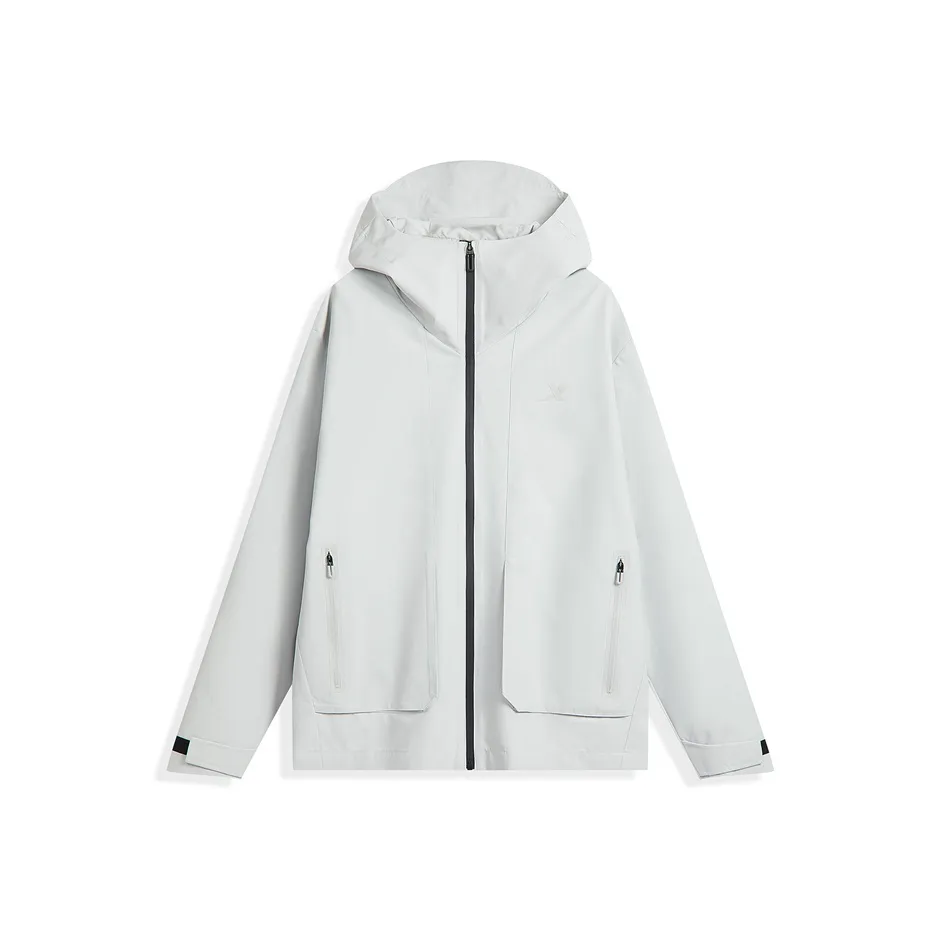 XTEP Trench Coat Men's Light Mist Gray