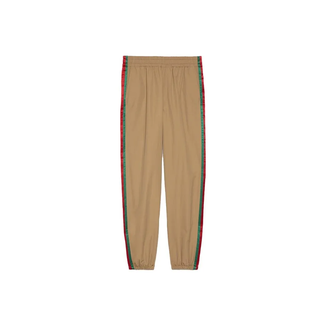 GUCCI Logo Embroidered Tapered Pants