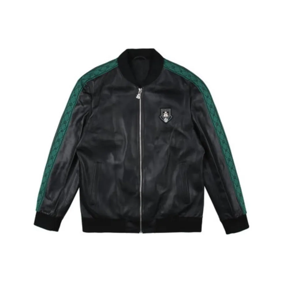 Raidy Boer Кожа Куртка Мужская Черная