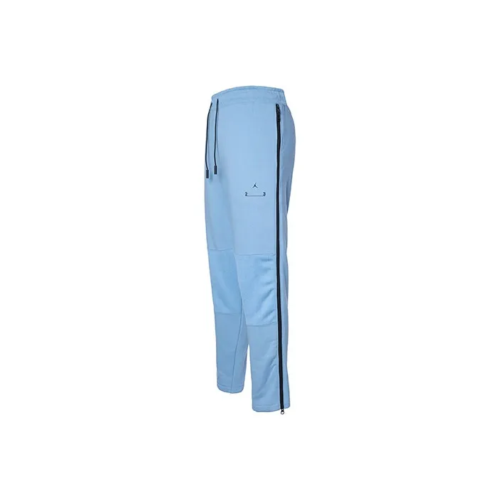 Jordan Nike Clothing Knitted Sweatpants Men's Light Blue
