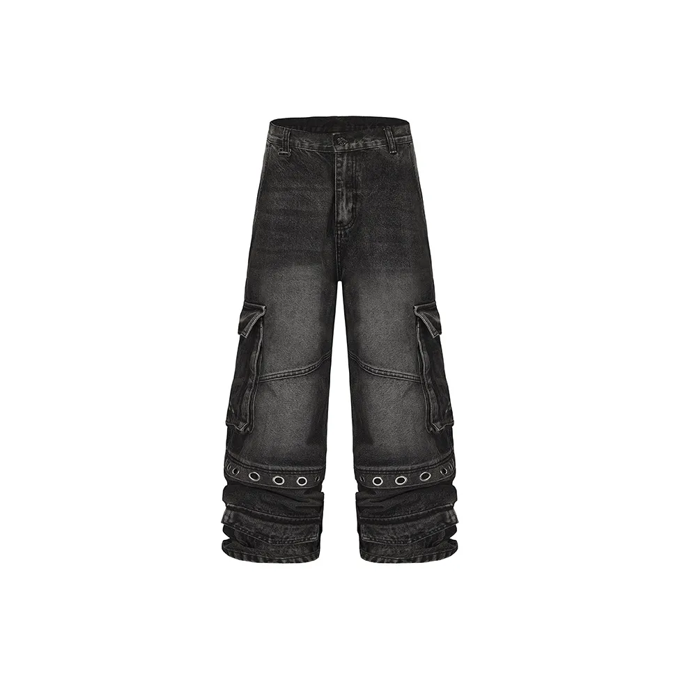 BLACK8MOB AW24 Jeans Unisex Gray