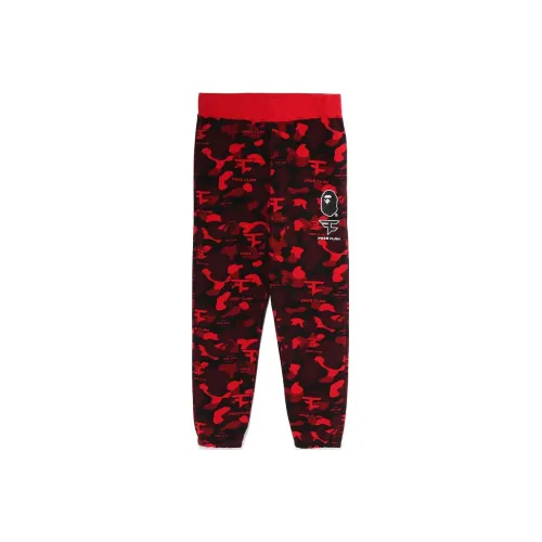 A BATHING APE A BATHING APE x FaZe Clan Красный Унисекс Вязаные Тренировочные брюки