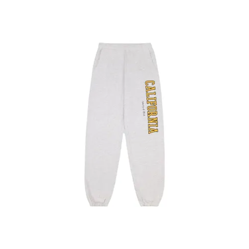 SPORTY & RICH Серые Унисекс Вязаные Тренировочные Брюки