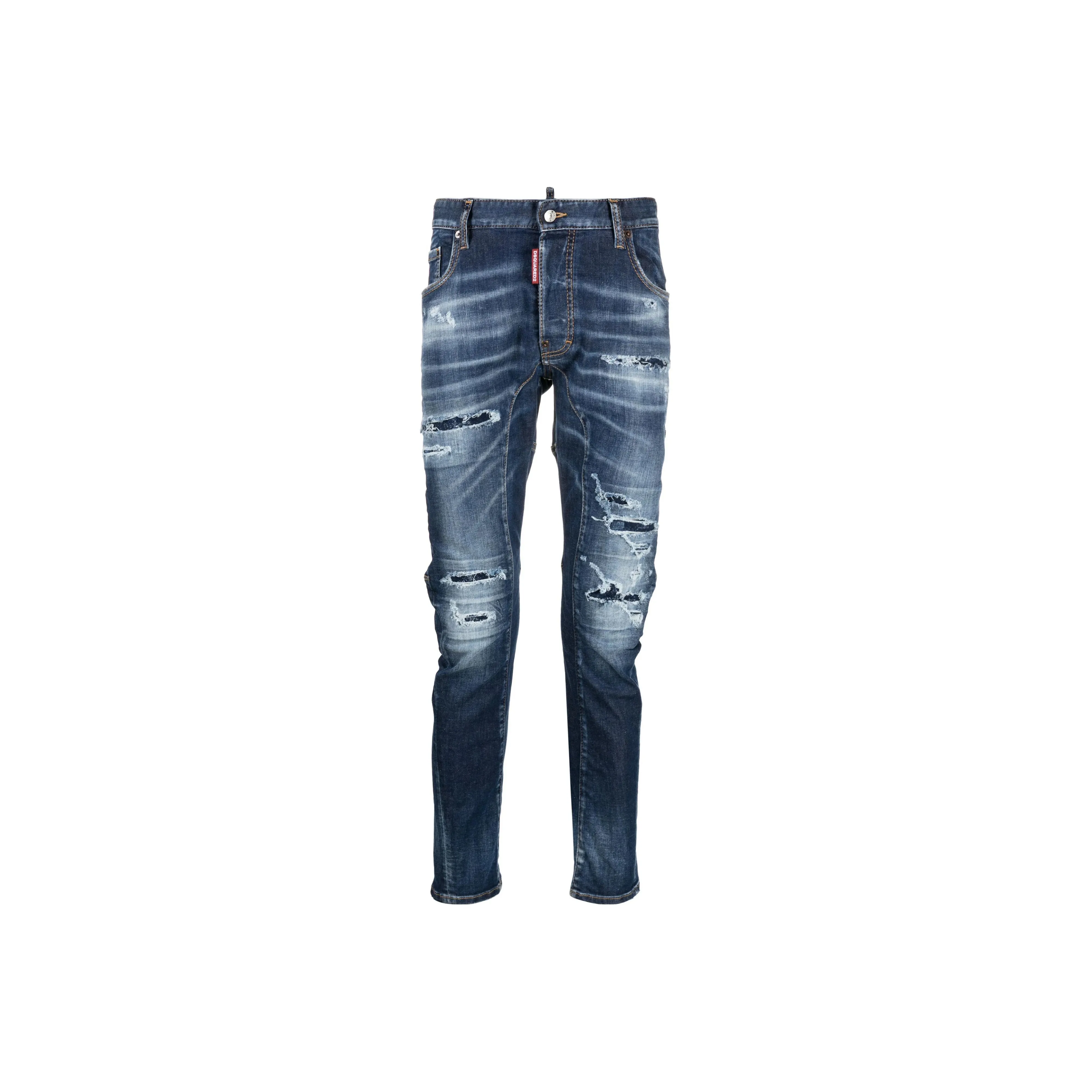 Dsquared2 Mid Rise Ripped Jeans