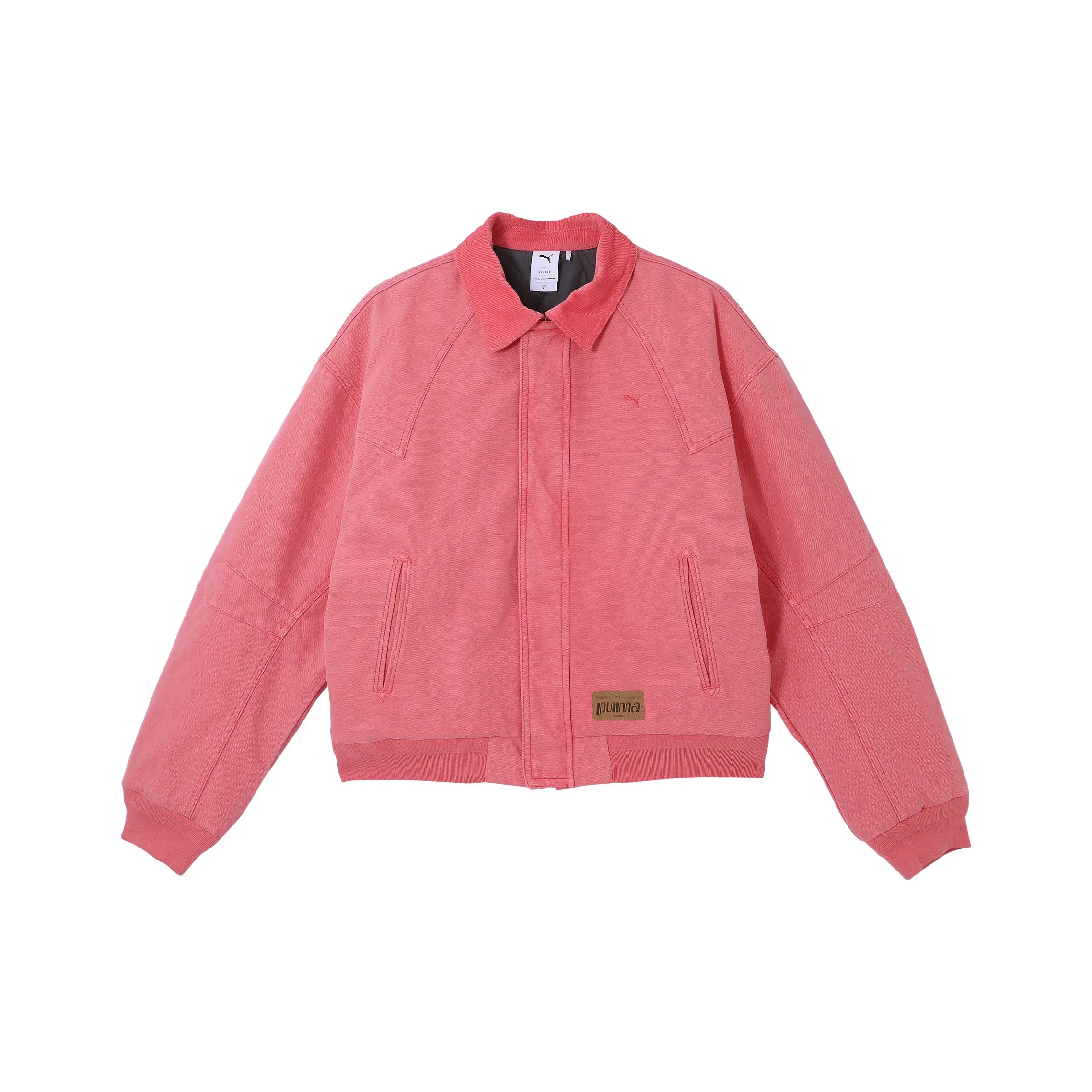 PUMA Ретро REVERIE Стеганый хлопковый пуховик Унисекс Ярко-оранжевый