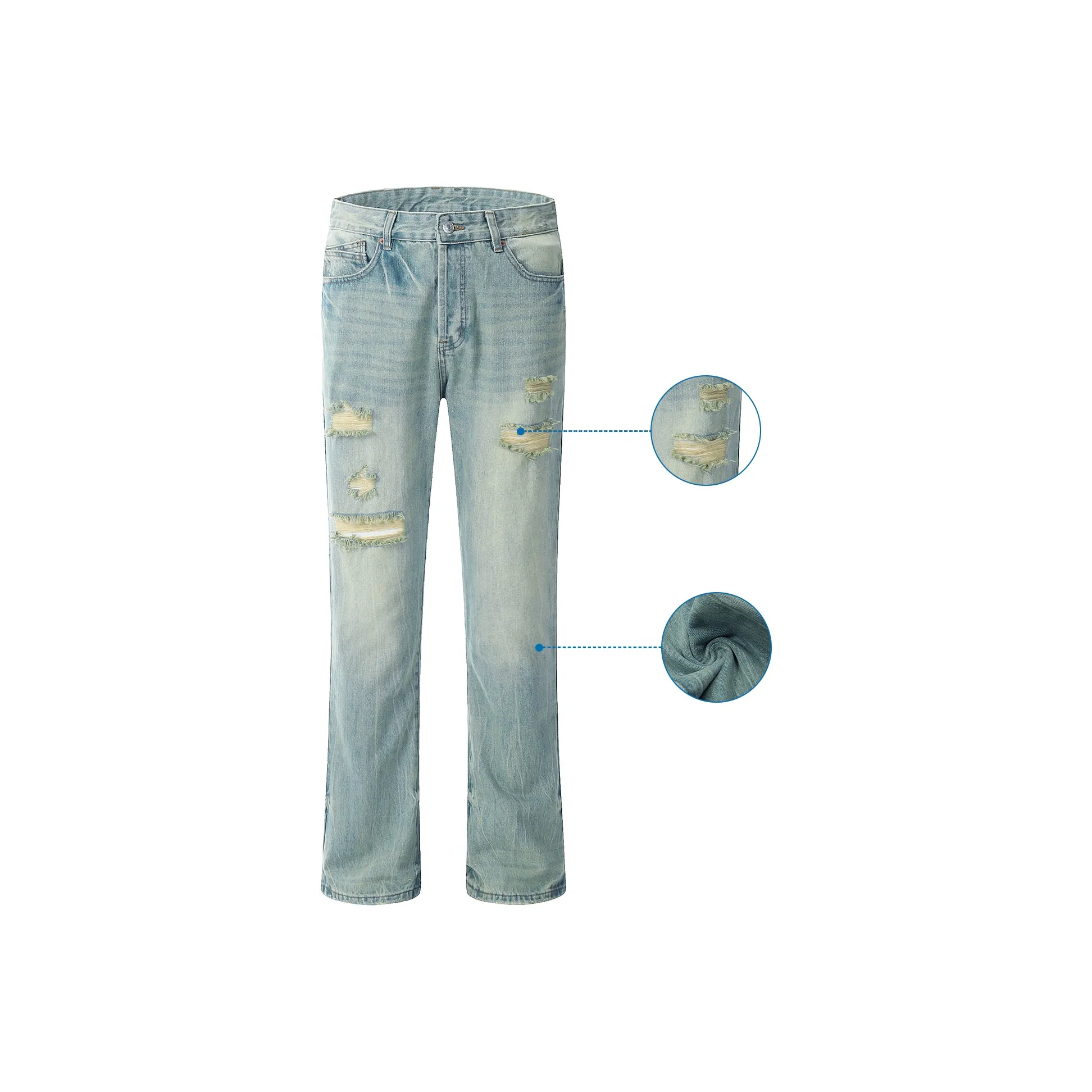 MT99 Jeans Men's Cream Green