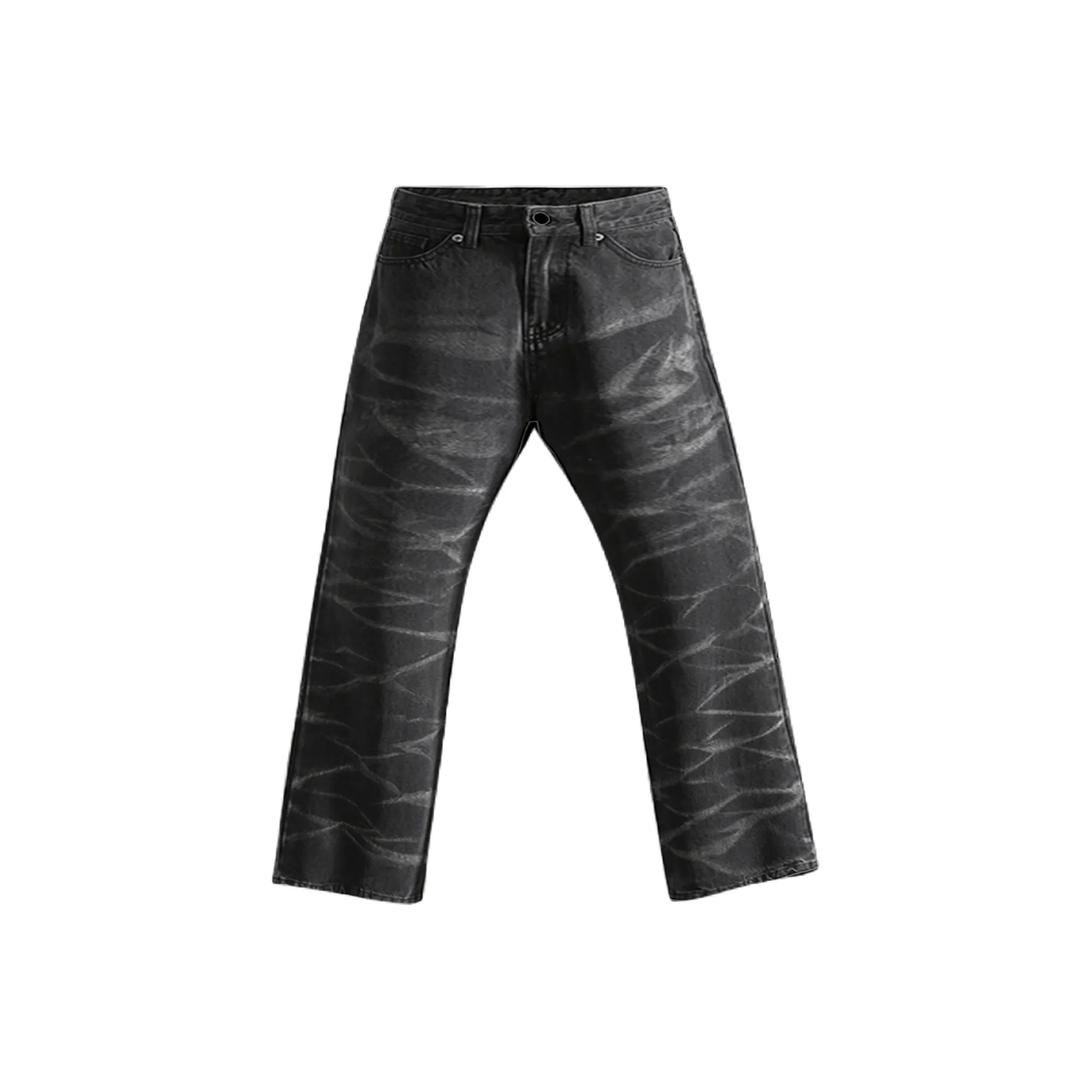 Menglaini Nick jeans Men's Dyed Black