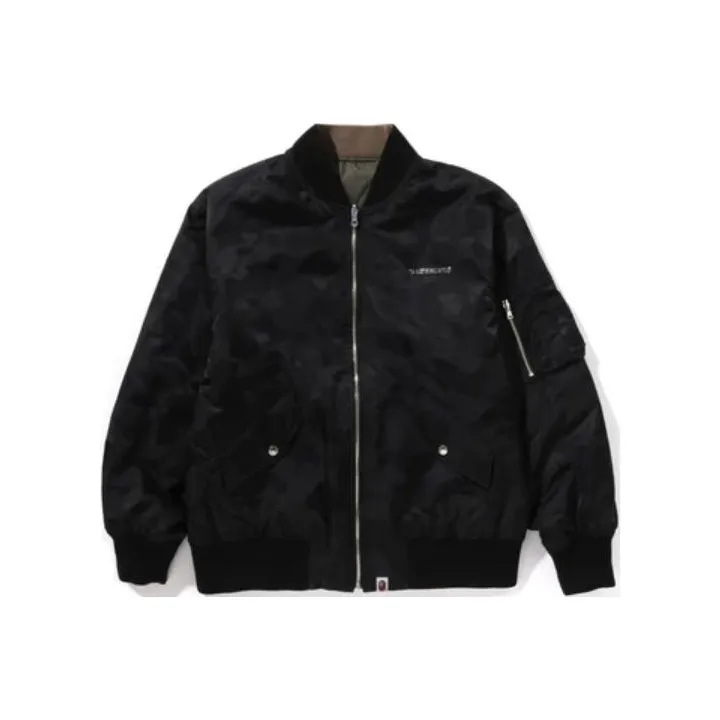 Bape Abc Camo Jacquard Bomber Jacket Jacket