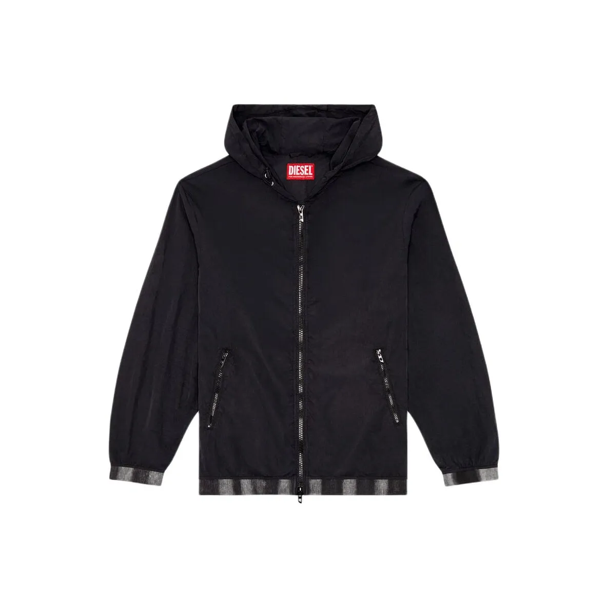 DIESEL J Post Recycled Zip up Hooded Jacket