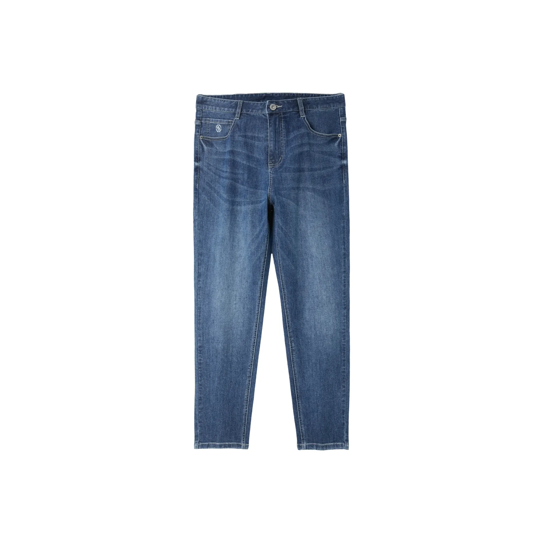 HLA Охлаждающий Антибактериальный Джинсовый синий Градиентный Средний 26 Мужские Джинсы