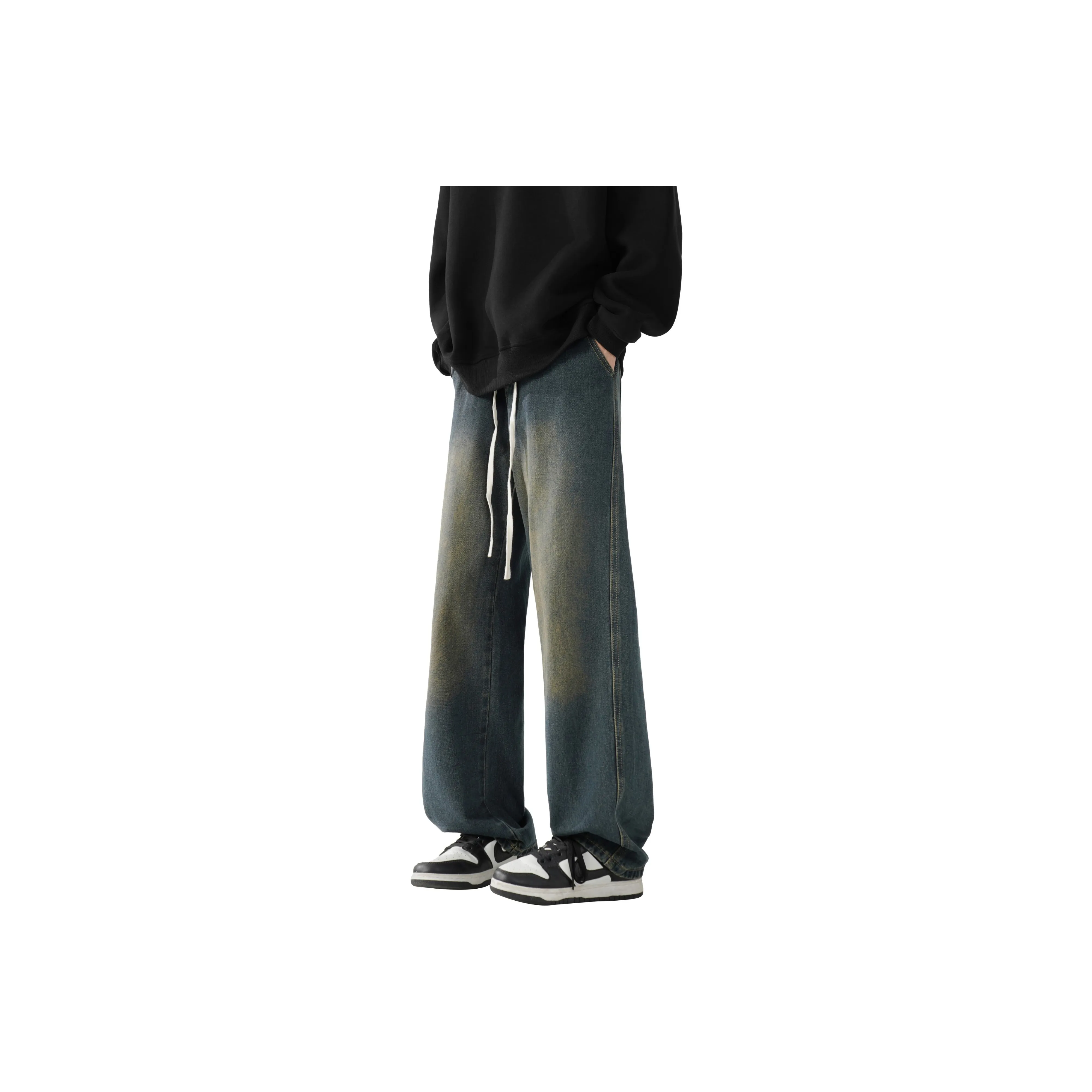 Ang2 Stu Jeans Unisex Green Light Brown