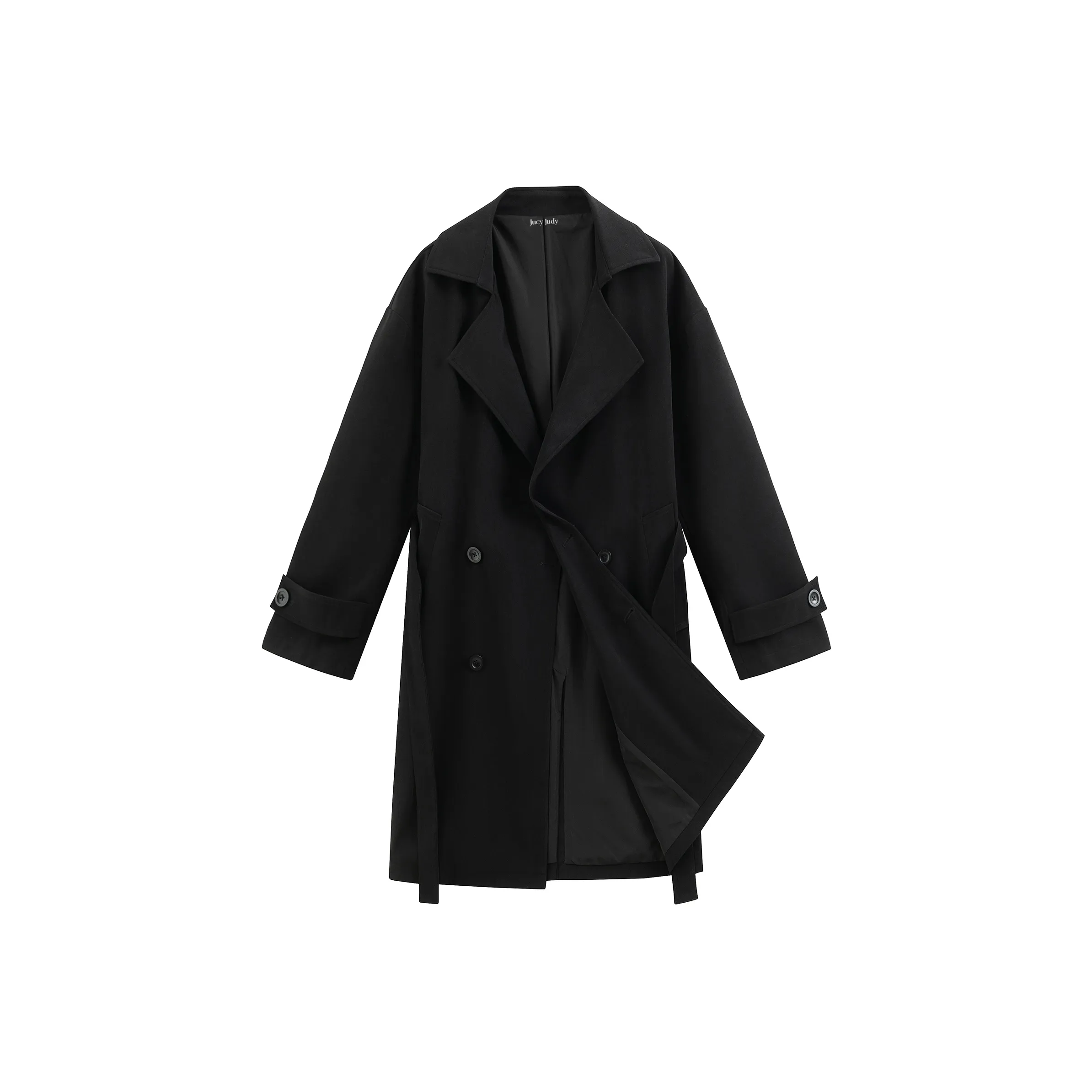 JUCY JUDY Mid-Length Trench Coat Unisex