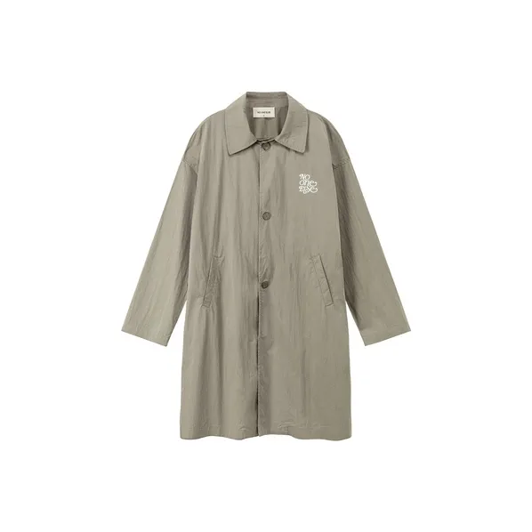 NO ONE ELSE Тренчкот Унисекс Армейский зеленый