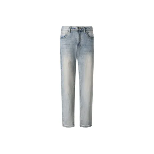 KREATE DENIM серия с процессом стирки Синий Грязь Джинсы Унисекс