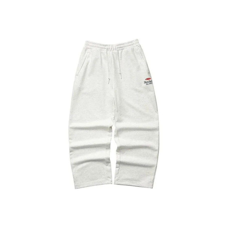 Skechers Colorful Knitted Sports Pants Unisex Light Heather Gray