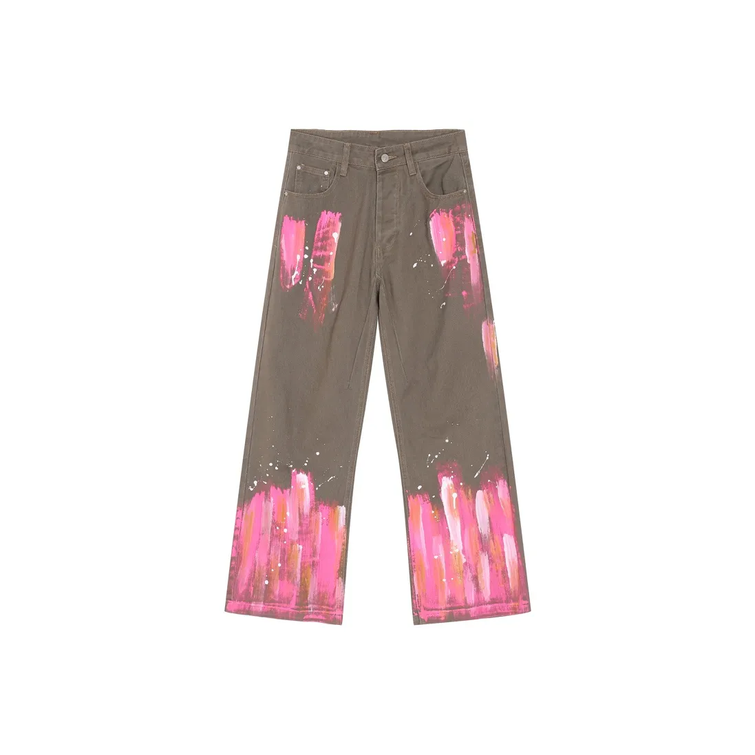 Voguo Relay Loose Fit Straight Fit Jeans Unisex