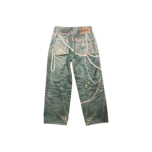ACNE STUDIOS SS25 Blue Мужские Джинсы