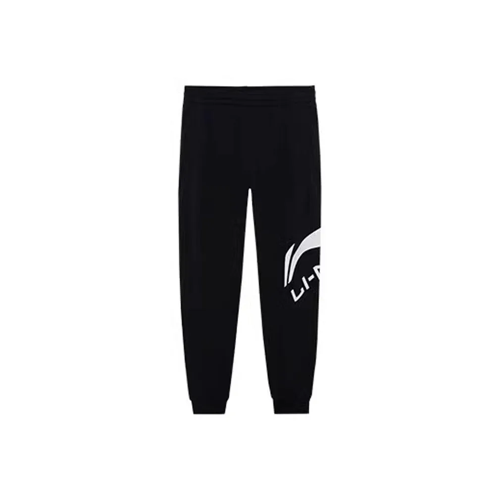 LiNing Sports Fashion Collection Knitted Sports Pants Men's Black