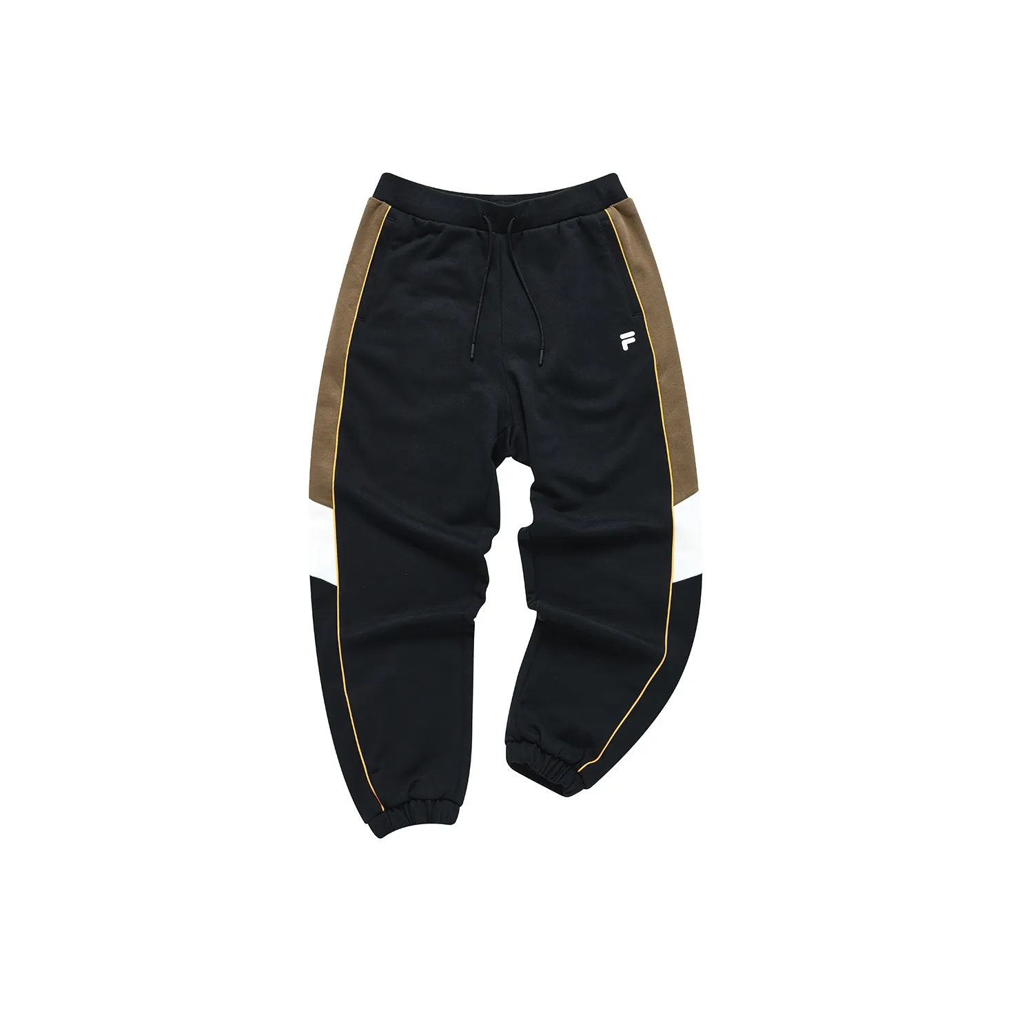 FILA FUSION BASEBALL Series Knitted Sweatpants Men's Pitch Black