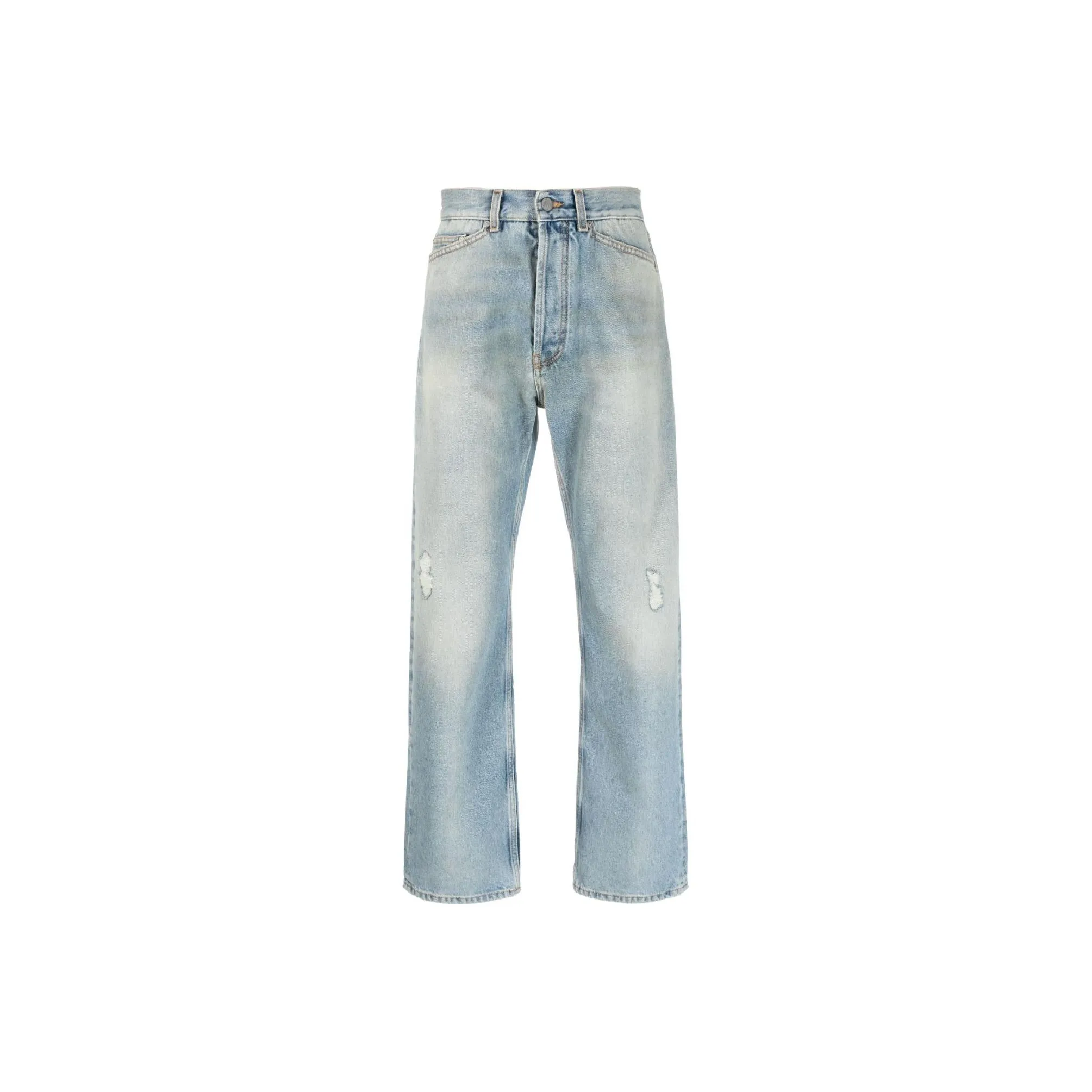 PALM ANGELS Distressed Loose Fit Jeans