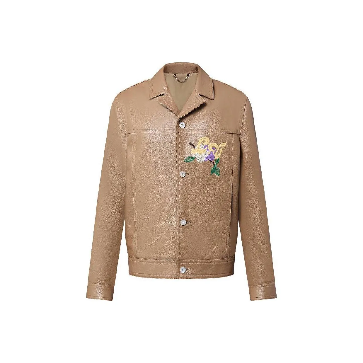 LOUIS VUITTON Embroidered Leather Blouson