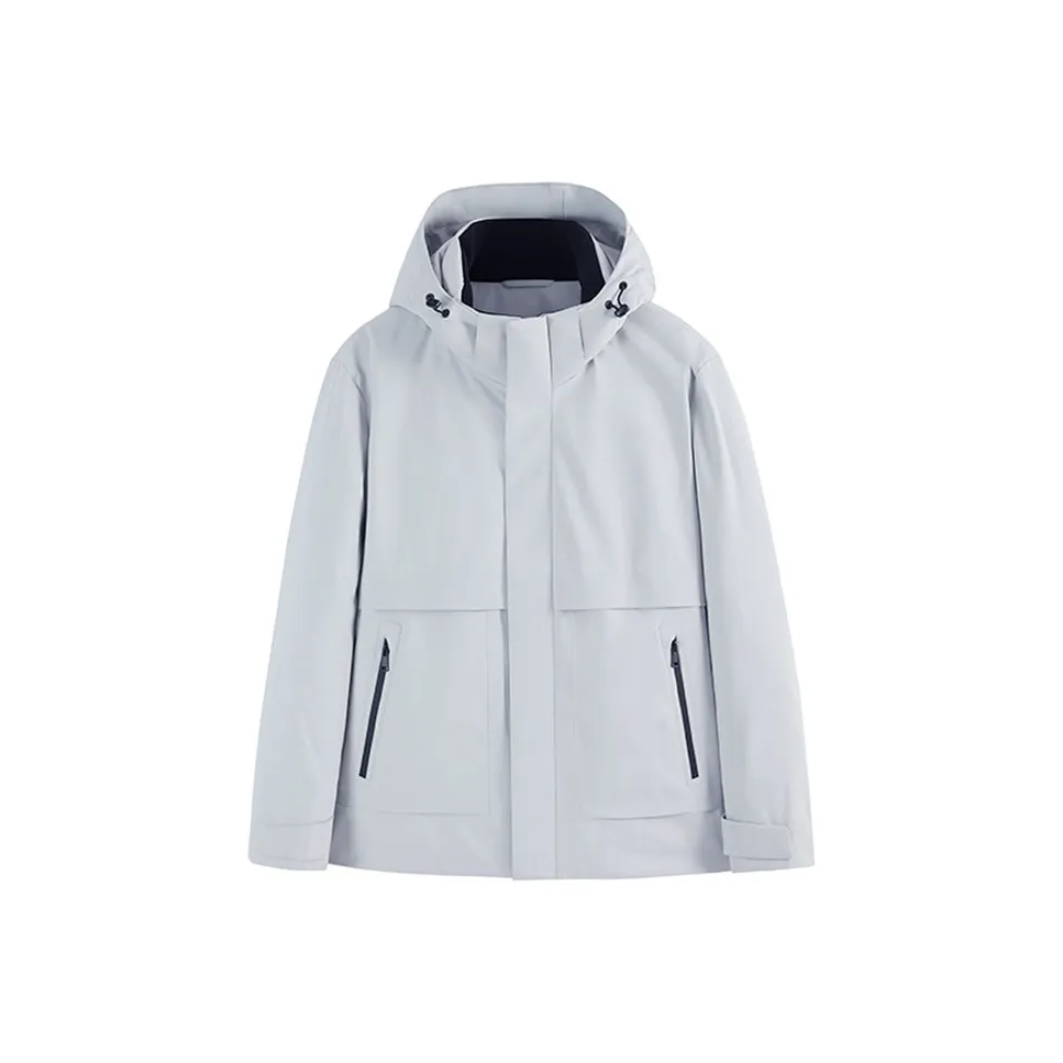 DAVID NAMAN Down Jacket Men's Gray