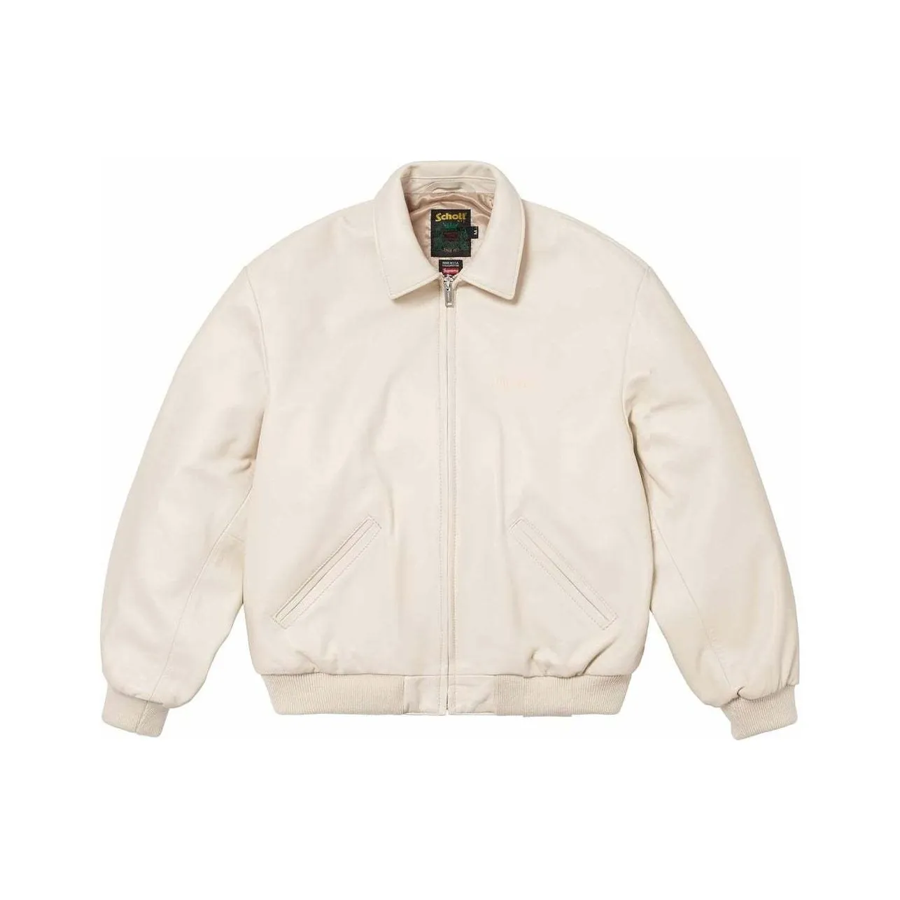 Supreme X Schott Hooded Leather Bomber Jacket