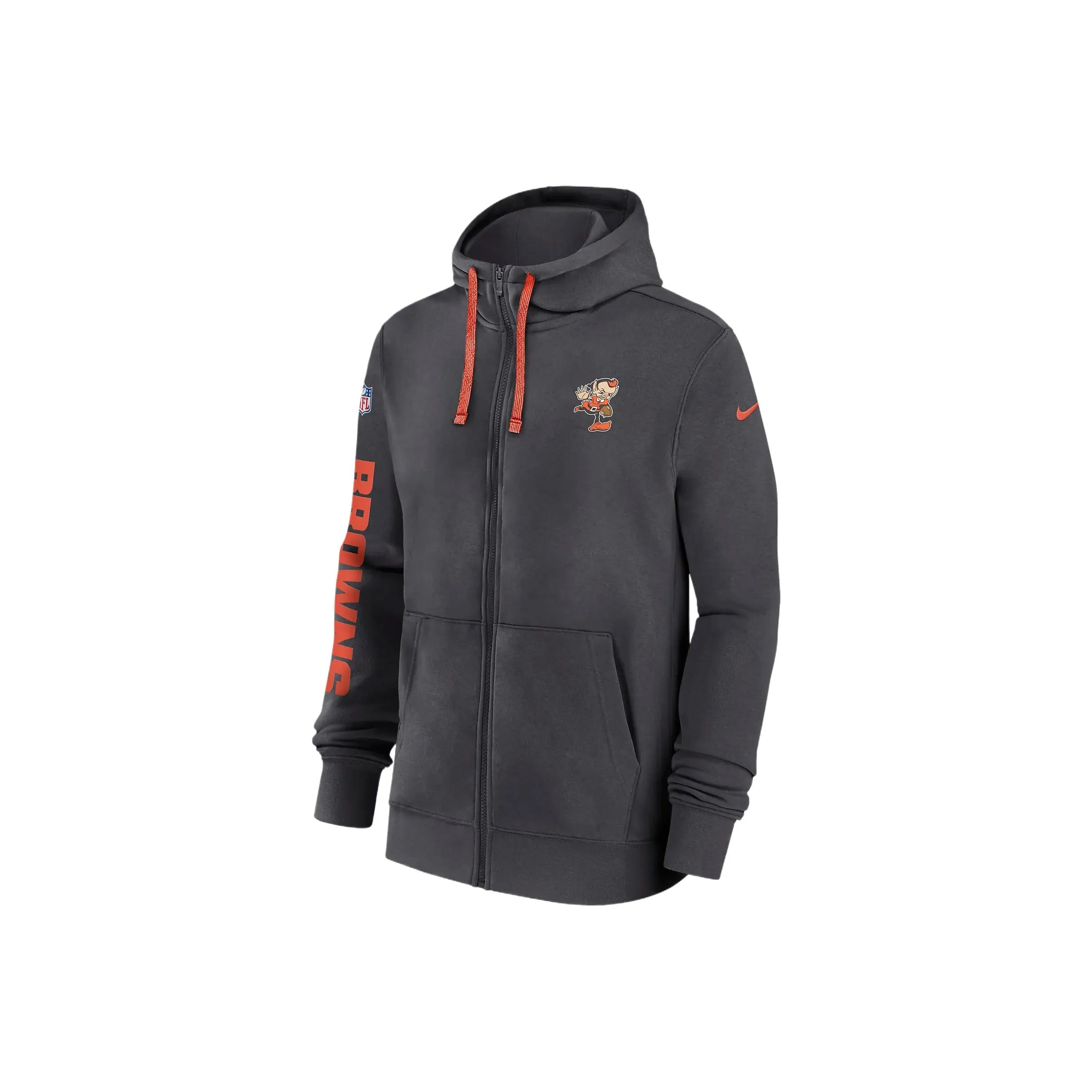 Nike Cleveland Browns Sideline Team Issue Club Men's Nike Full Zip Hoodie