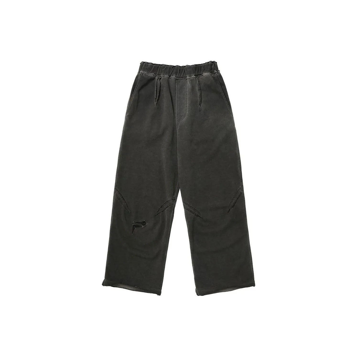 THUG CLUB x FILA Knitted Sports Pants Unisex Charcoal Gray