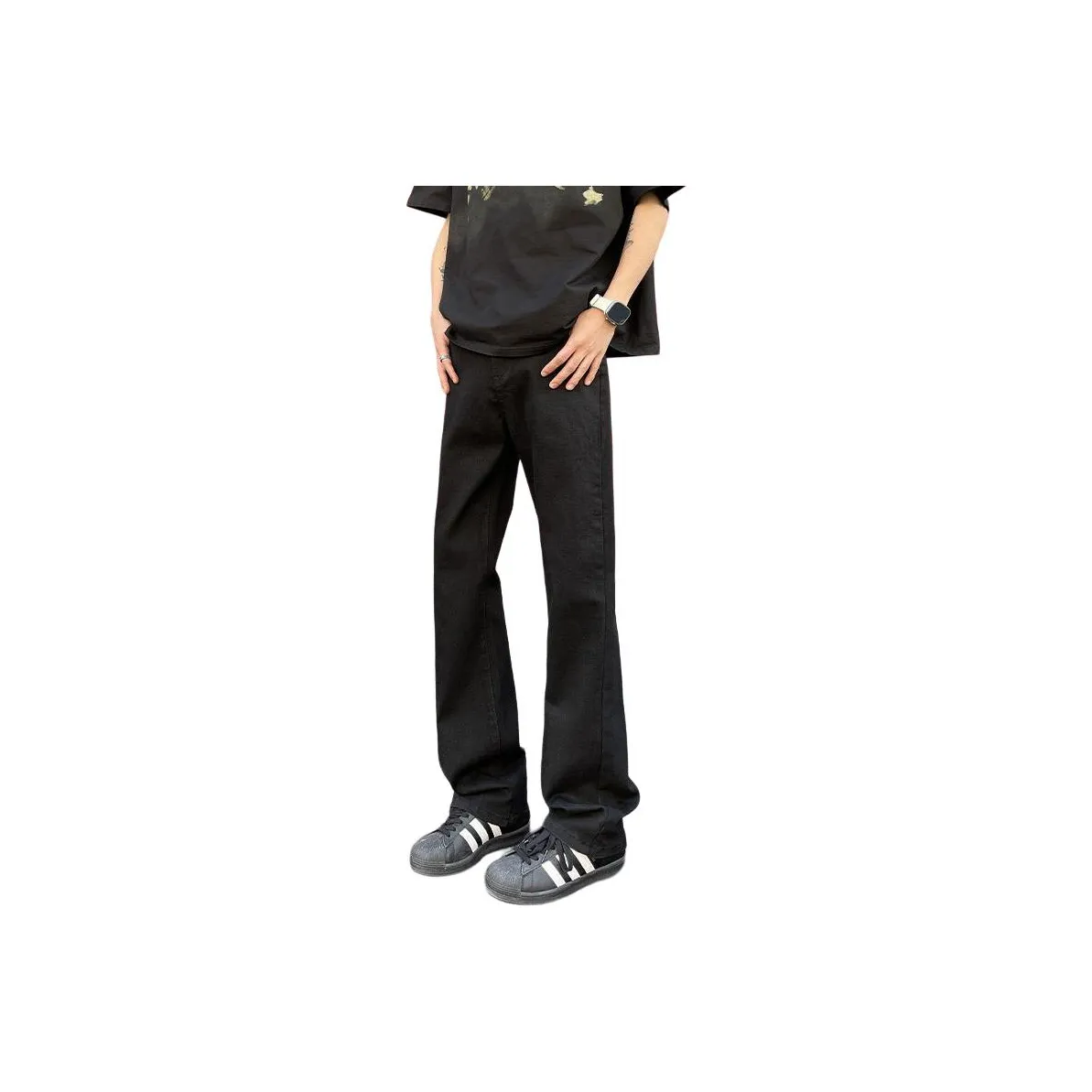 PANDA ADEVIL Джинсы Унисекс Черный