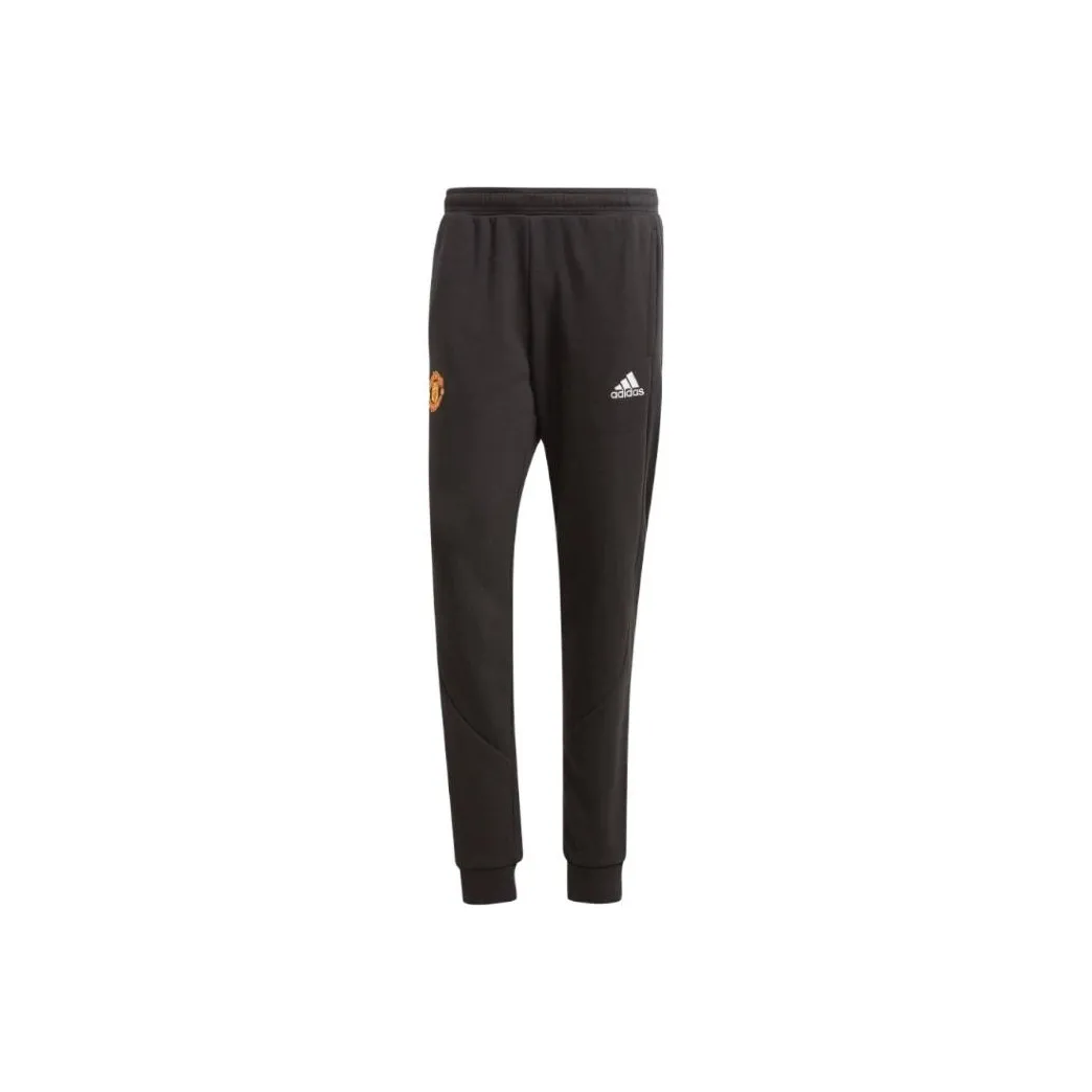 Adidas MANCHESTER UNITED THEATRE OF DREAMS Вязаные тренировочные брюки мужские черные