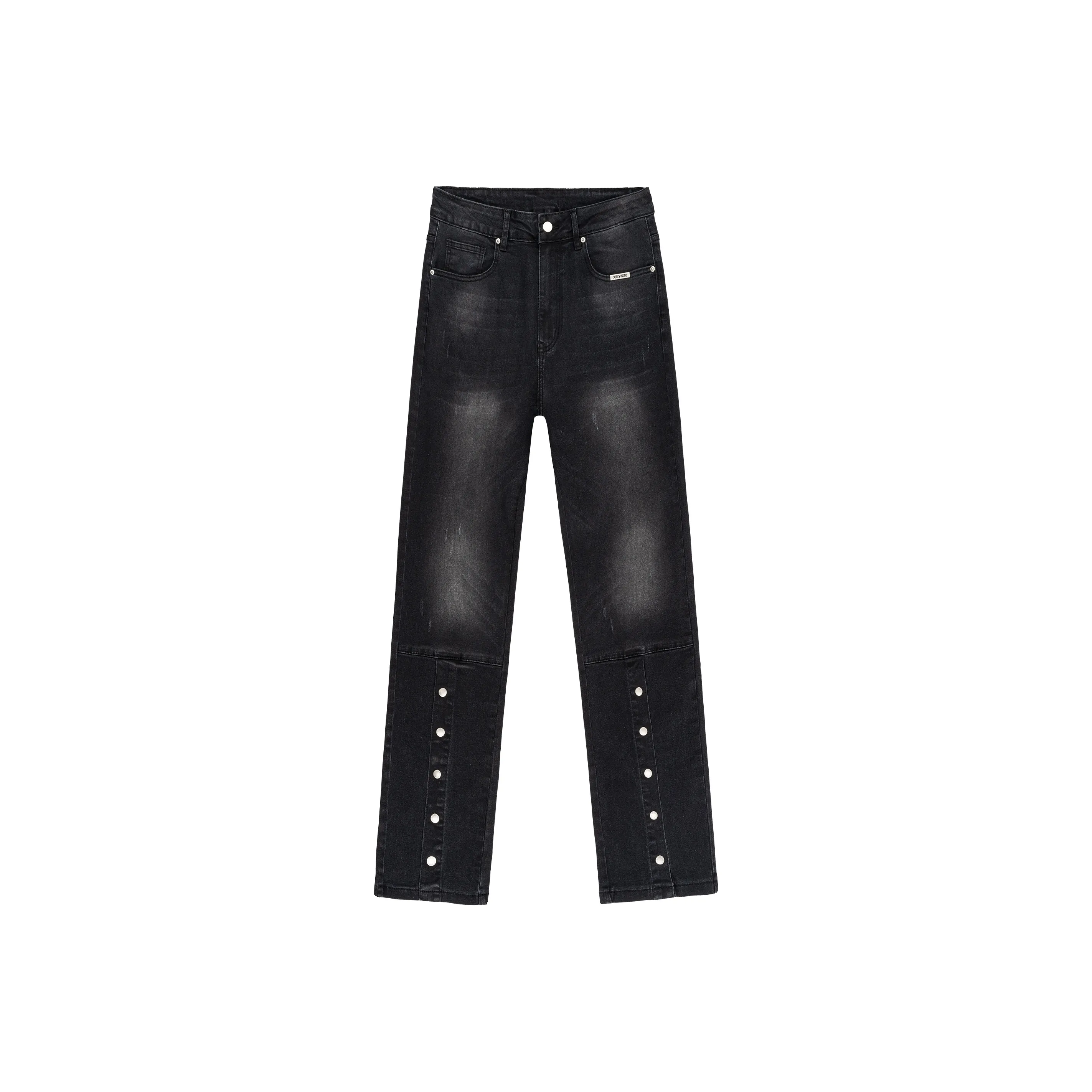 XINYINSU Jeans Unisex Washed Black