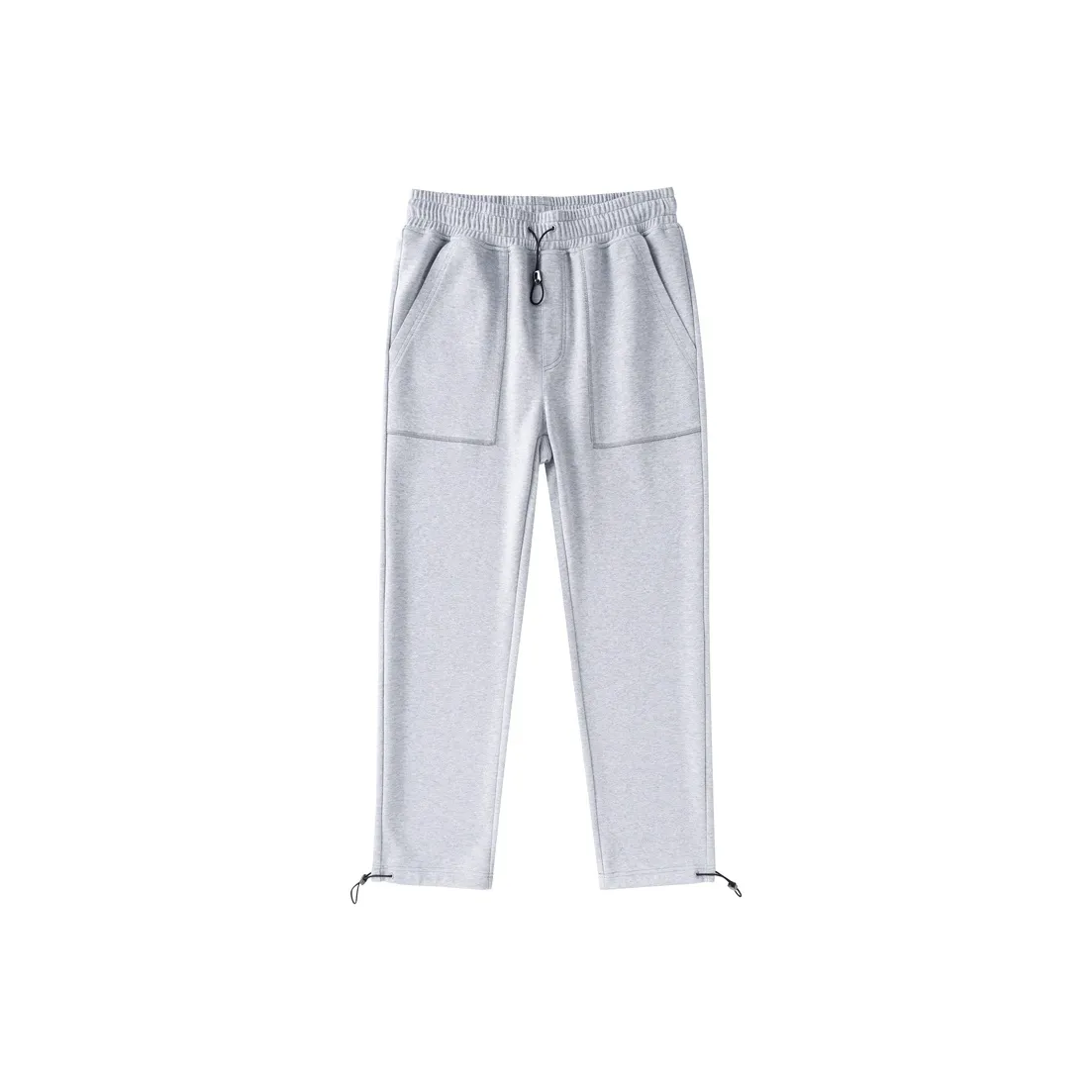 Torso Knitted Sweatpants Unisex Light Gray