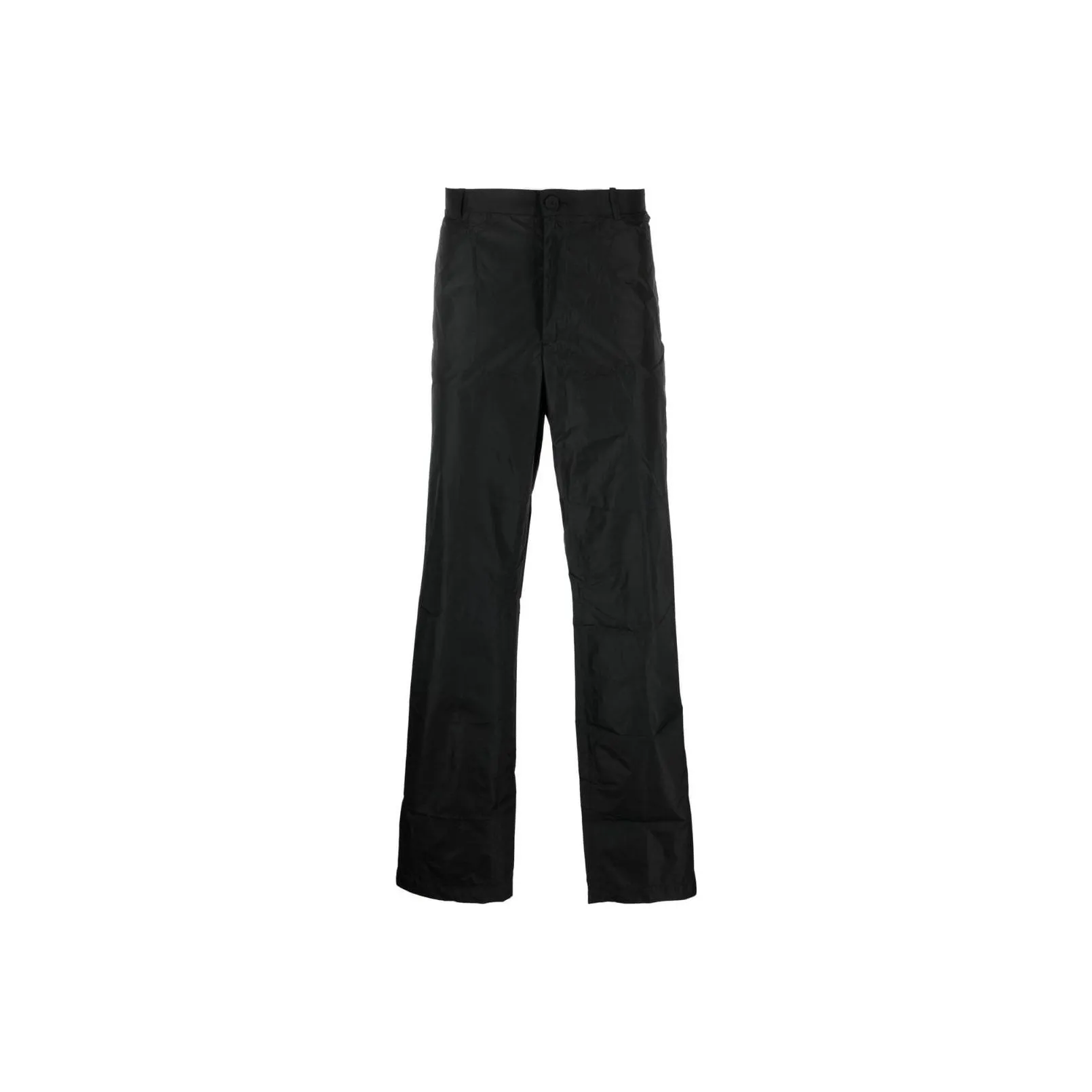 Balenciaga Crinkled Effect Straight Leg Trousers