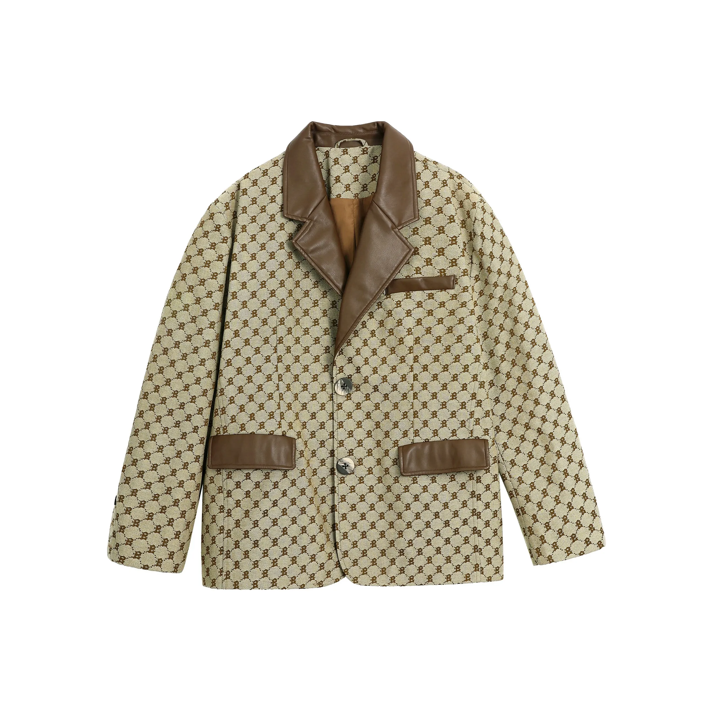 BJHG Куртки Пальто Унисекс Кокос Зеленый Мокко Коричневый