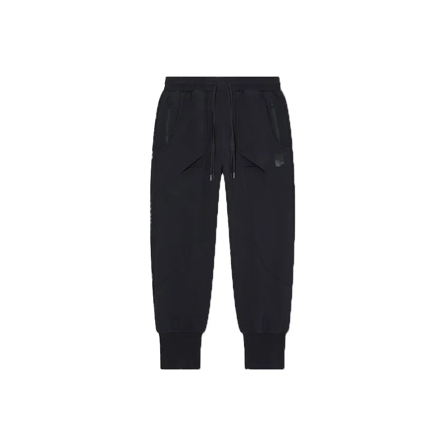 LiNing x CHENGLONG LIANMINGKUAN Knitted Sports Pants Men's Charcoal Black